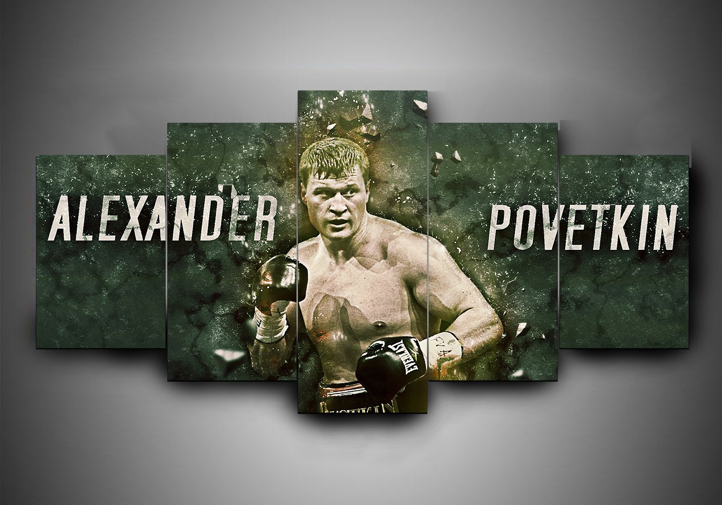 Boxing - Alexander Povetkin - Sport 5 Panel Canvas Art Wall Decor Boxing - Alexander Povetkin - Sport 5 Panel Canvas Art Wall Decor