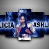 Boxing - Alicia Ashley - Sport 5 Panel Canvas Art Wall Decor