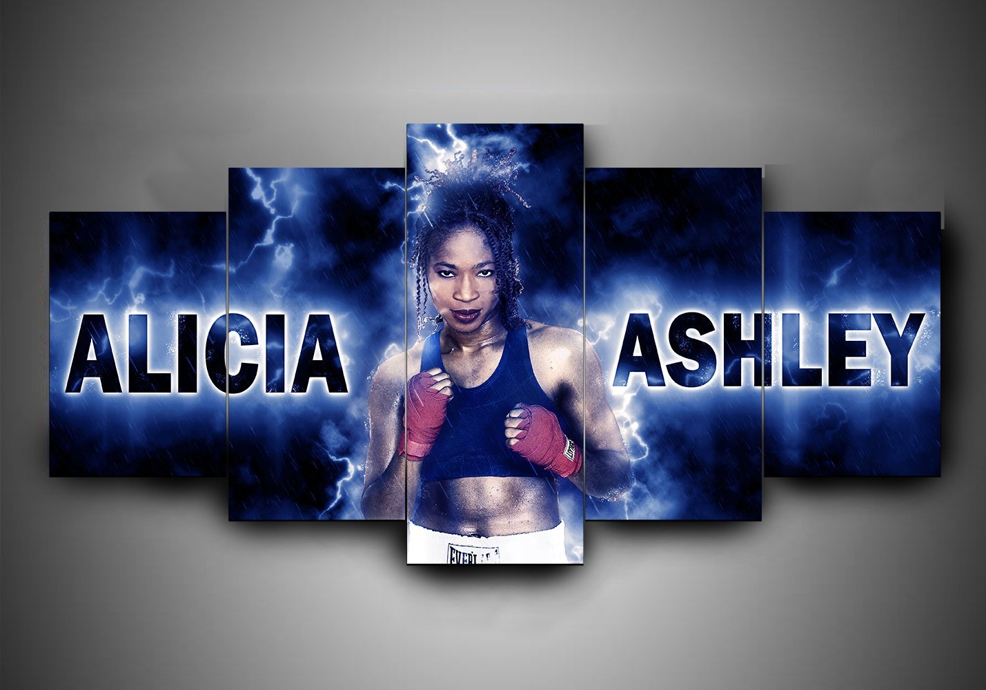 Boxing - Alicia Ashley - Sport 5 Panel Canvas Art Wall Decor Boxing - Alicia Ashley - Sport 5 Panel Canvas Art Wall Decor