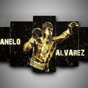 Boxing - Canelo Alvarez - Sport 5 Panel Canvas Art Wall Decor