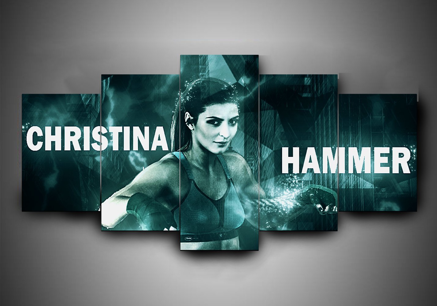 Boxing - Christina Hammer - Sport 5 Panel Canvas Art Wall Decor Boxing - Christina Hammer - Sport 5 Panel Canvas Art Wall Decor