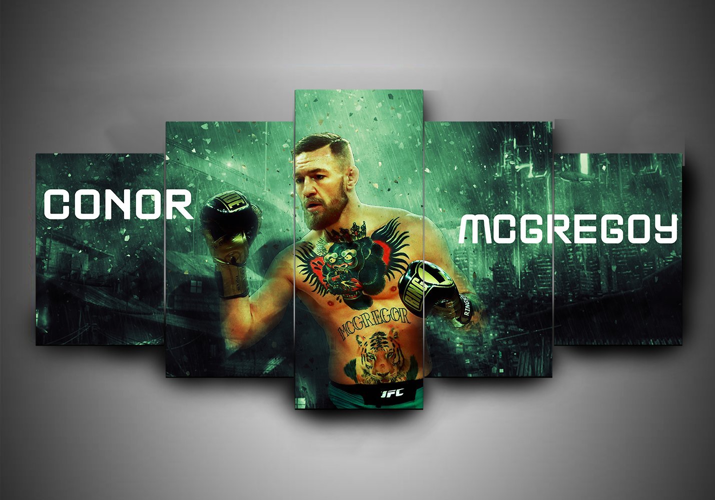 Boxing - Conor Mcgregor - Sport 5 Panel Canvas Art Wall Decor Boxing - Conor Mcgregor - Sport 5 Panel Canvas Art Wall Decor