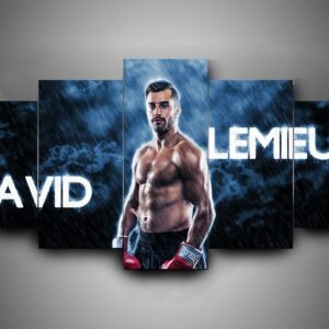 Boxing - David Lemieux - Sport 5 Panel Canvas Art Wall Decor