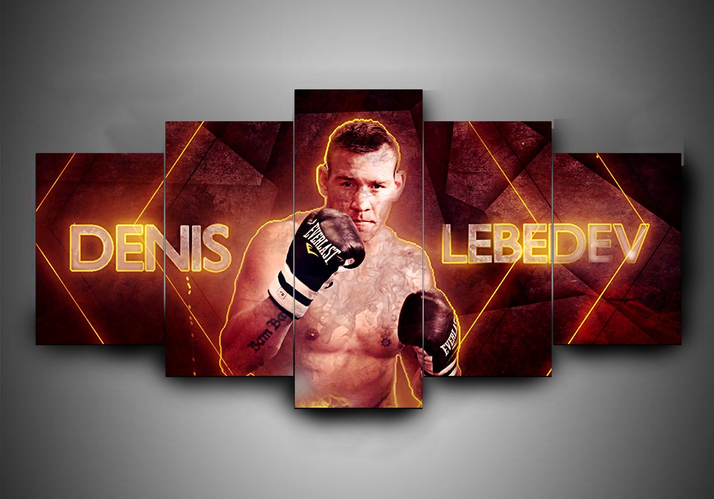 Boxing - Denis Lebedev - Sport 5 Panel Canvas Art Wall Decor Boxing - Denis Lebedev - Sport 5 Panel Canvas Art Wall Decor