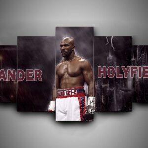 Boxing - Evander Holyfield - Sport 5 Panel Canvas Art Wall Decor