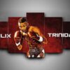 Boxing - F??Lix Trinidad - Sport 5 Panel Canvas Art Wall Decor
