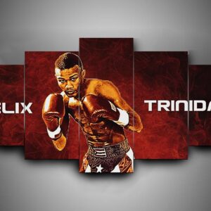 Boxing - F??Lix Trinidad - Sport 5 Panel Canvas Art Wall Decor