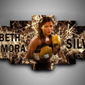 Boxing - Ibeth Zamora Silva - Sport 5 Panel Canvas Art Wall Decor