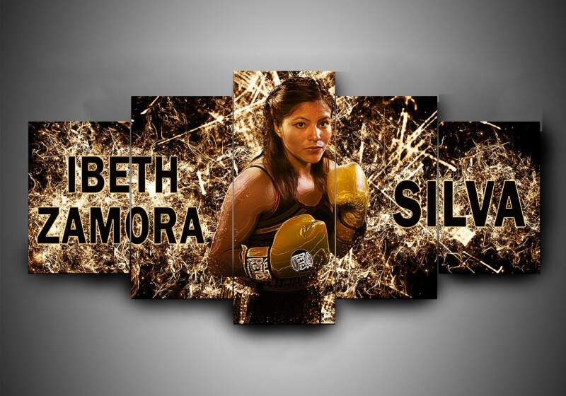 Boxing - Ibeth Zamora Silva - Sport 5 Panel Canvas Art Wall Decor Boxing - Ibeth Zamora Silva - Sport 5 Panel Canvas Art Wall Decor