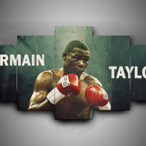 Boxing - Jermain Taylor - Sport 5 Panel Canvas Art Wall Decor