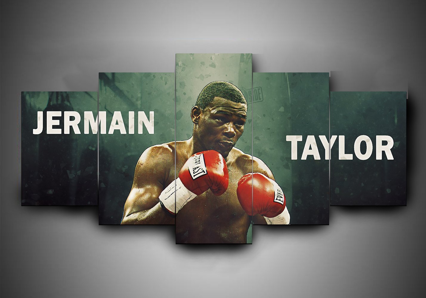 Boxing - Jermain Taylor - Sport 5 Panel Canvas Art Wall Decor Boxing - Jermain Taylor - Sport 5 Panel Canvas Art Wall Decor