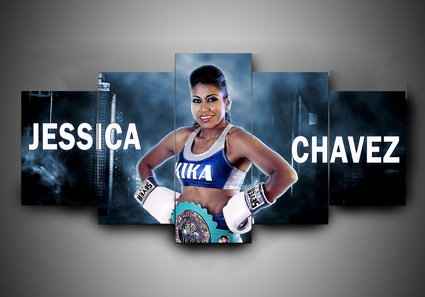 Boxing - Jessica Chavez - Sport 5 Panel Canvas Art Wall Decor Boxing - Jessica Chavez - Sport 5 Panel Canvas Art Wall Decor