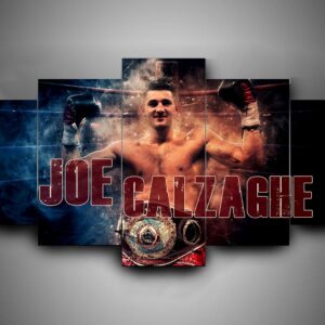 Boxing - Joe Calzaghe - Sport 5 Panel Canvas Art Wall Decor