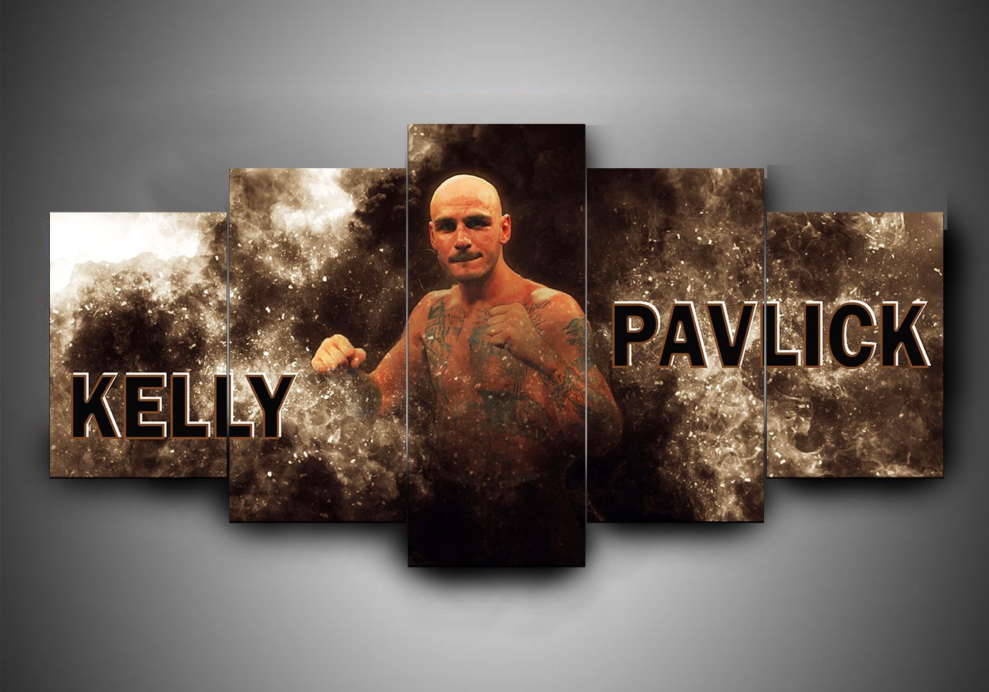 Boxing - Kelly Pavlik - Sport 5 Panel Canvas Art Wall Decor Boxing - Kelly Pavlik - Sport 5 Panel Canvas Art Wall Decor