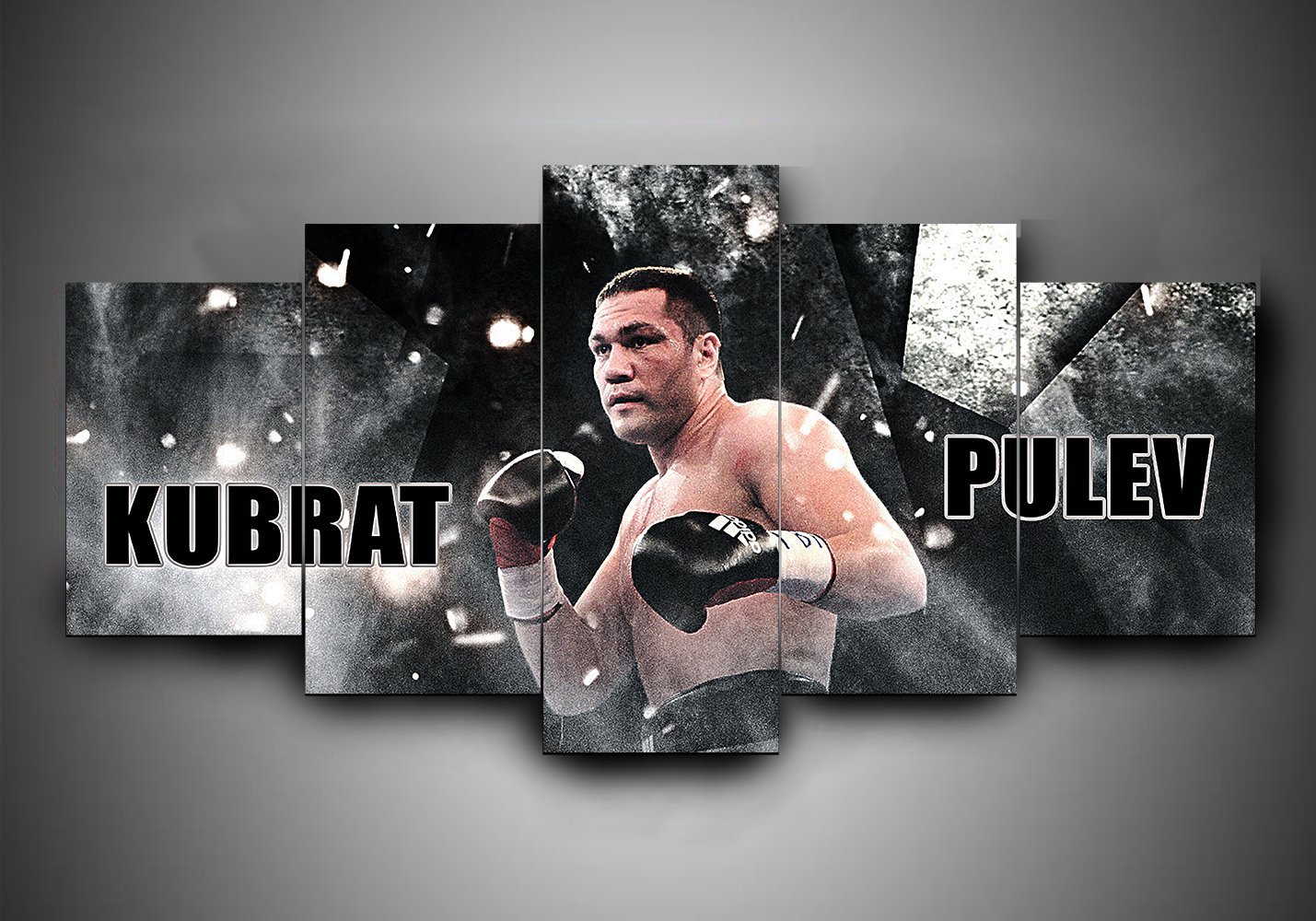 Boxing - Kubrat Pulev - Sport 5 Panel Canvas Art Wall Decor Boxing - Kubrat Pulev - Sport 5 Panel Canvas Art Wall Decor