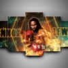 Boxing - Lennox Lewis - Sport 5 Panel Canvas Art Wall Decor