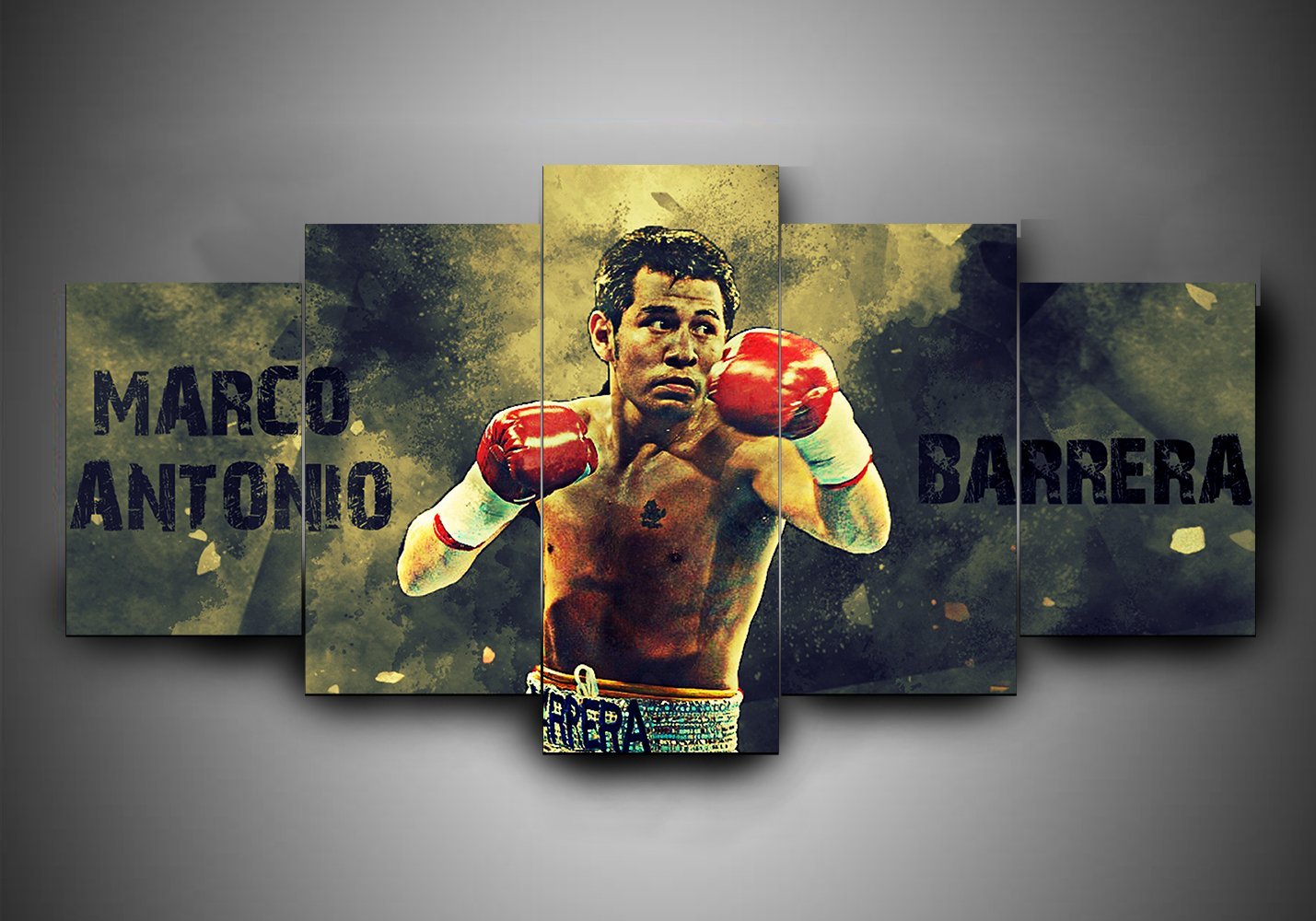Boxing - Marco Antonio Barrera - Sport 5 Panel Canvas Art Wall Decor Boxing - Marco Antonio Barrera - Sport 5 Panel Canvas Art Wall Decor