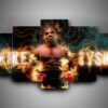 Boxing - Mike Tyson - Sport 5 Panel Canvas Art Wall Decor