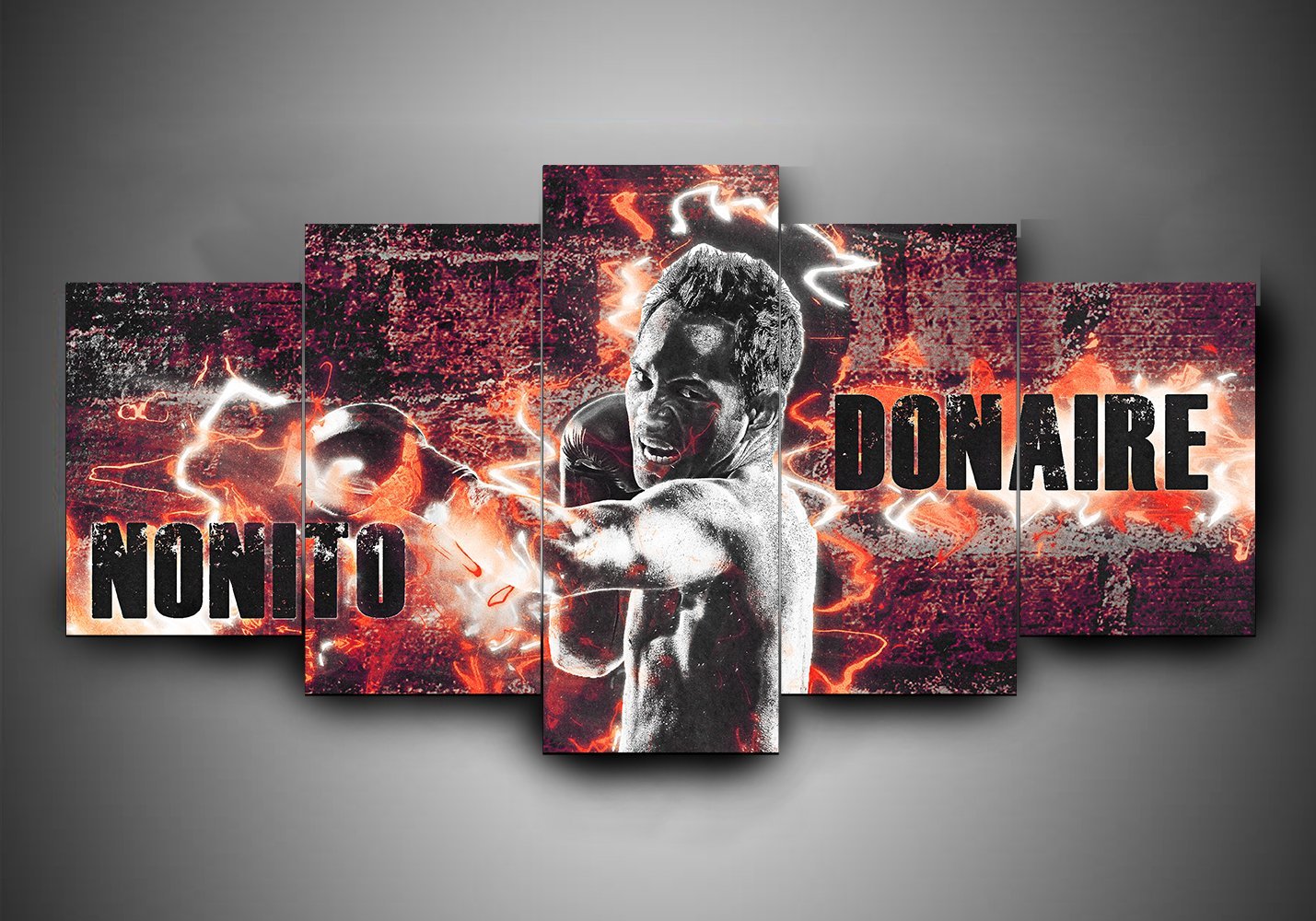 Boxing - Nonito Donaire - Sport 5 Panel Canvas Art Wall Decor Boxing - Nonito Donaire - Sport 5 Panel Canvas Art Wall Decor