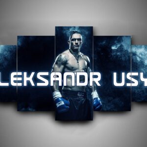 Boxing - Oleksandr Usyk - Sport 5 Panel Canvas Art Wall Decor