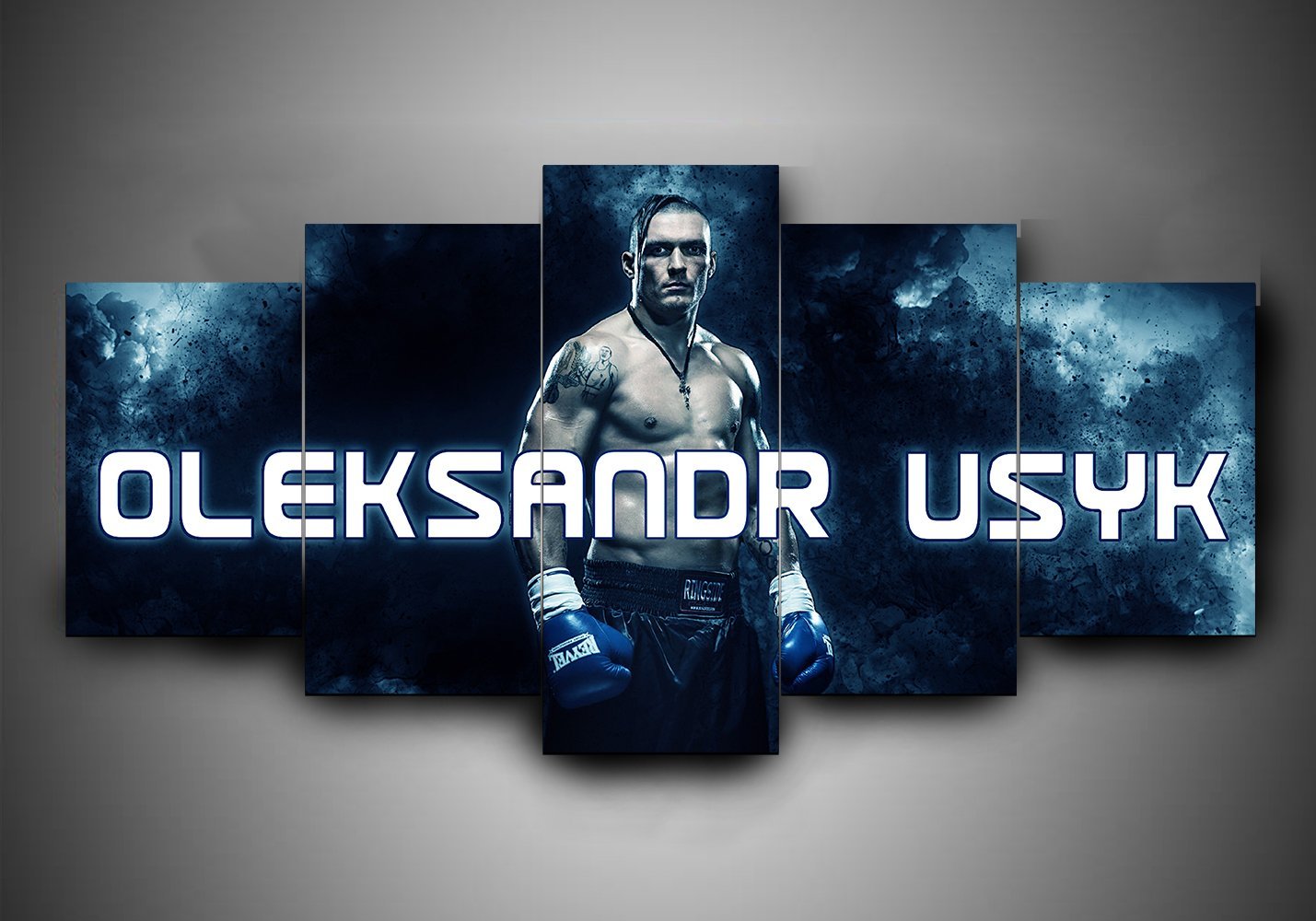 Boxing - Oleksandr Usyk - Sport 5 Panel Canvas Art Wall Decor Boxing - Oleksandr Usyk - Sport 5 Panel Canvas Art Wall Decor