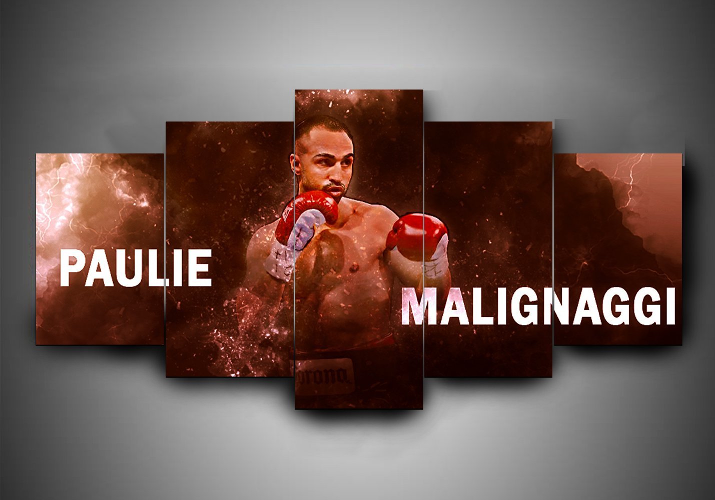 Boxing - Paulie Malignaggi - Sport 5 Panel Canvas Art Wall Decor Boxing - Paulie Malignaggi - Sport 5 Panel Canvas Art Wall Decor