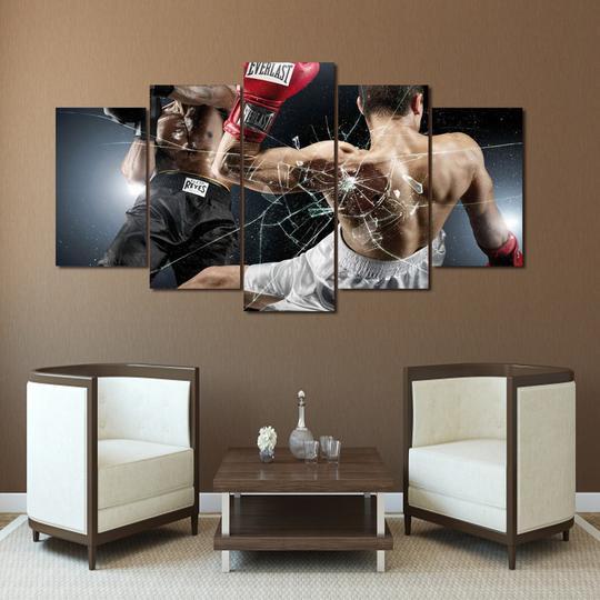 Boxing - Sport 5 Panel Canvas Art Wall Decor Boxing - Sport 5 Panel Canvas Art Wall Decor