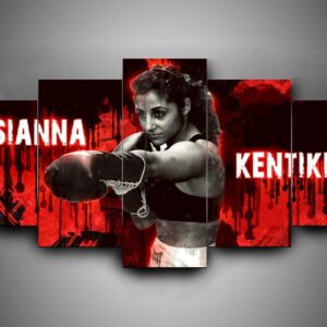 Boxing - Susianna Kentikian - Sport 5 Panel Canvas Art Wall Decor