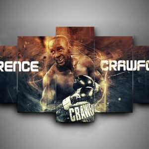 Boxing - Terence Crawford - Sport 5 Panel Canvas Art Wall Decor