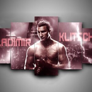 Boxing - Wladimir Klitschko - Sport 5 Panel Canvas Art Wall Decor