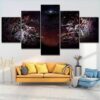 Boys Room - Abstract 5 Panel Canvas Art Wall Decor
