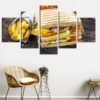 Bread Snacks 4 - Kitchen 5 Panel Canvas Art Wall Decor