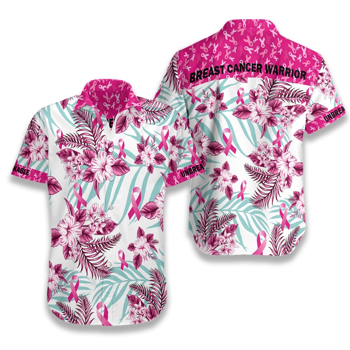 Breast Cancer Warrior Hawaiian Shirt Breast Cancer Warrior Hawaiian Shirt