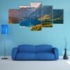 Breathtaking View Of The Famous Bohinj Lake 1 - Nature 5 Panel Canvas Art Wall Decor