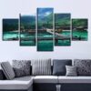 Bridge 32 - Nature 5 Panel Canvas Art Wall Decor