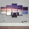 Bridge - Nature 5 Panel Canvas Art Wall Decor