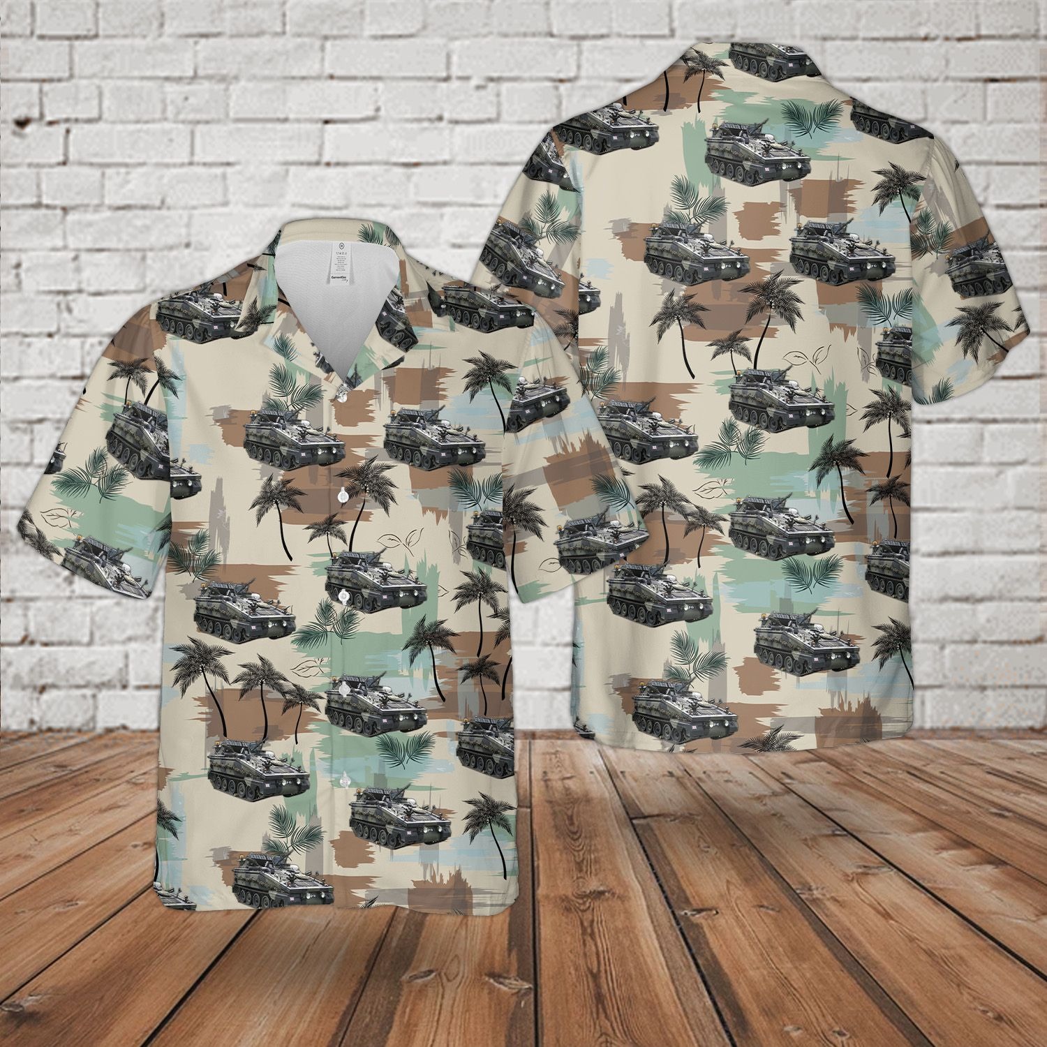 British Army Fv 102 Cvr Striker Hawaiian Shirt British Army Fv 102 Cvr Striker Hawaiian Shirt