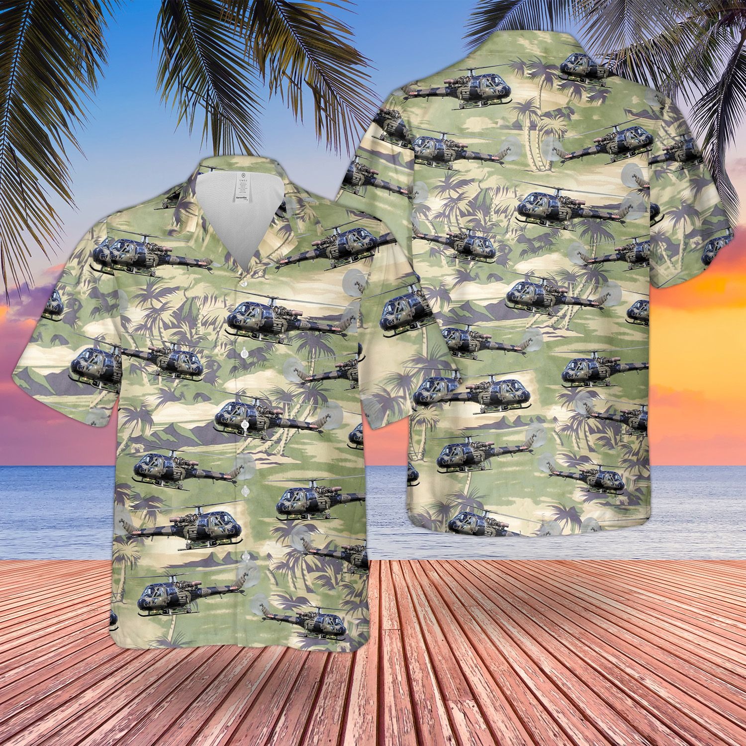British Army Historical Westland Scout Ah1 Hawaiian Shirt British Army Historical Westland Scout Ah1 Hawaiian Shirt