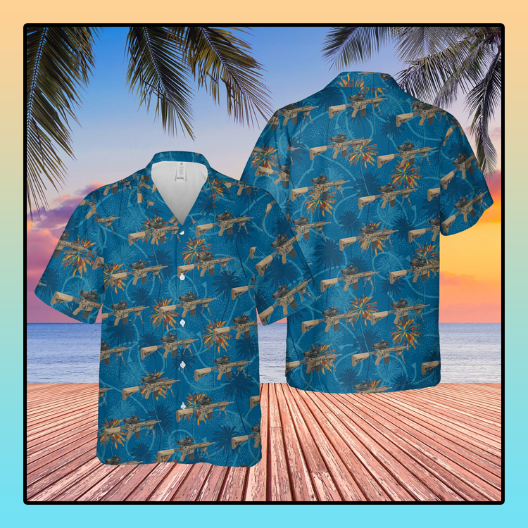 British Army L129A1 Desinated Marksman Rifle Hawaiian Shirt British Army L129A1 Desinated Marksman Rifle Hawaiian Shirt