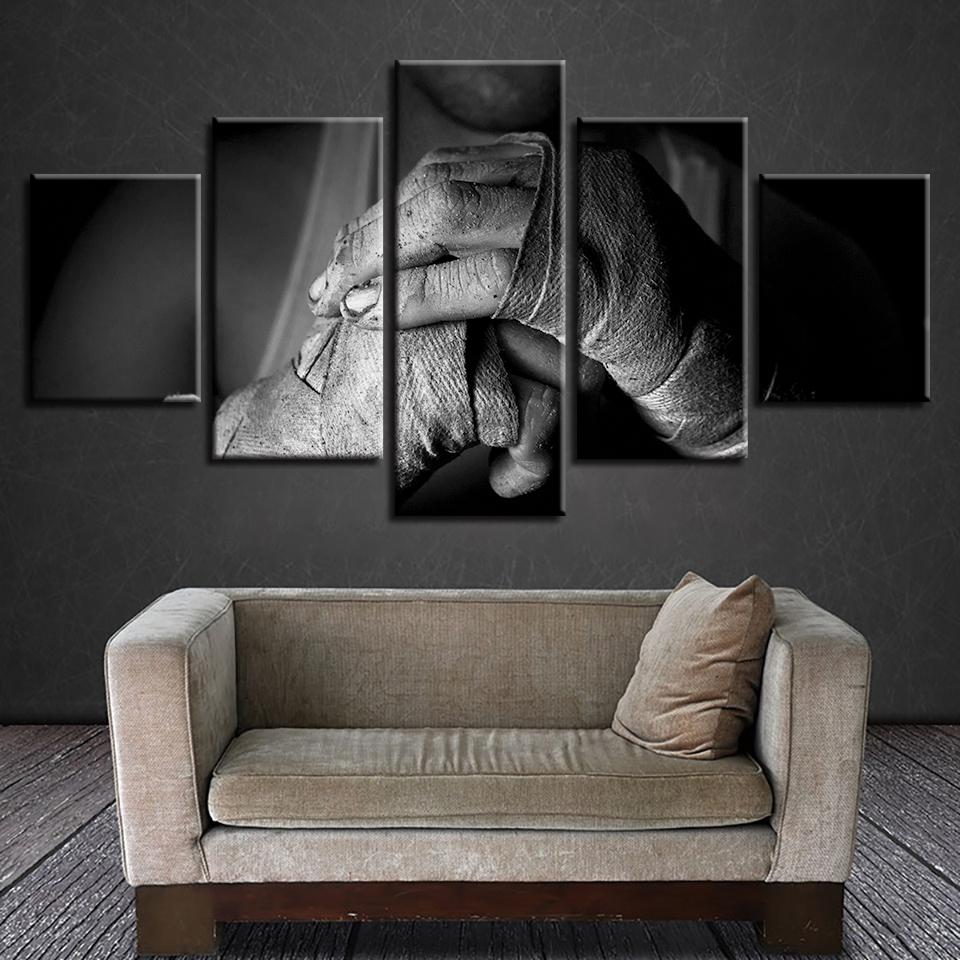 Broken Hand - Abstract 5 Panel Canvas Art Wall Decor Broken Hand - Abstract 5 Panel Canvas Art Wall Decor
