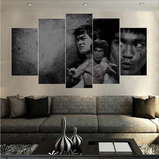 Bruce Lee Enter The Dragon 2 - Movie 5 Panel Canvas Art Wall Decor Bruce Lee Enter The Dragon 2 - Movie 5 Panel Canvas Art Wall Decor