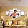 Bruce Lee Quotes - Famous Person 5 Panel Canvas Art Wall Decor