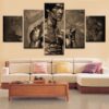 Bruce Lee - Famous Person 5 Panel Canvas Art Wall Decor