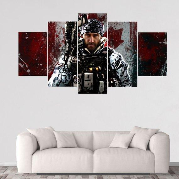 Buck Rainbow Six Siege - Gaming 5 Panel Canvas Art Wall Decor Buck Rainbow Six Siege - Gaming 5 Panel Canvas Art Wall Decor