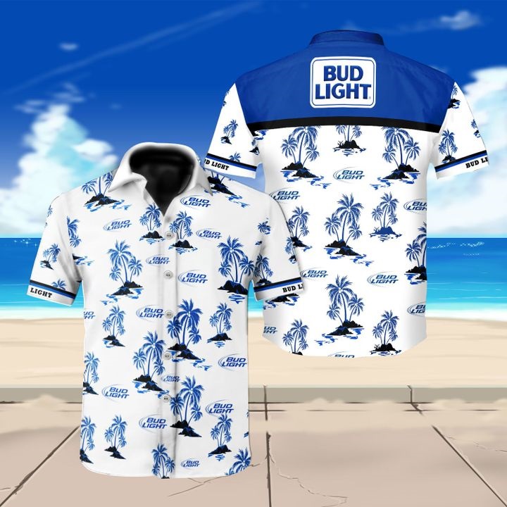 Bud Light Beer Logo Hawaiian Shirt Bud Light Beer Logo Hawaiian Shirt