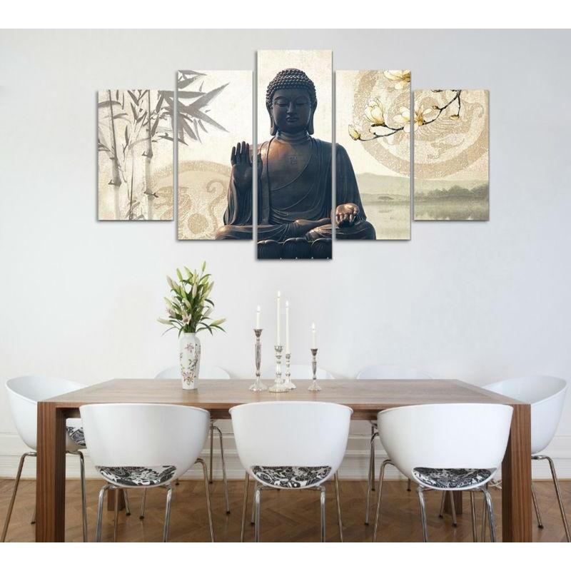 Buddha 1 - Religion 5 Panel Canvas Art Wall Decor Buddha 1 - Religion 5 Panel Canvas Art Wall Decor