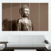 Buddha 33 - Religion 5 Panel Canvas Art Wall Decor