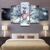 Buddha 9 - Religion 5 Panel Canvas Art Wall Decor