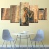 Buddha Candles - Religion 5 Panel Canvas Art Wall Decor