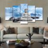 Buddha Clouds - Religion 5 Panel Canvas Art Wall Decor